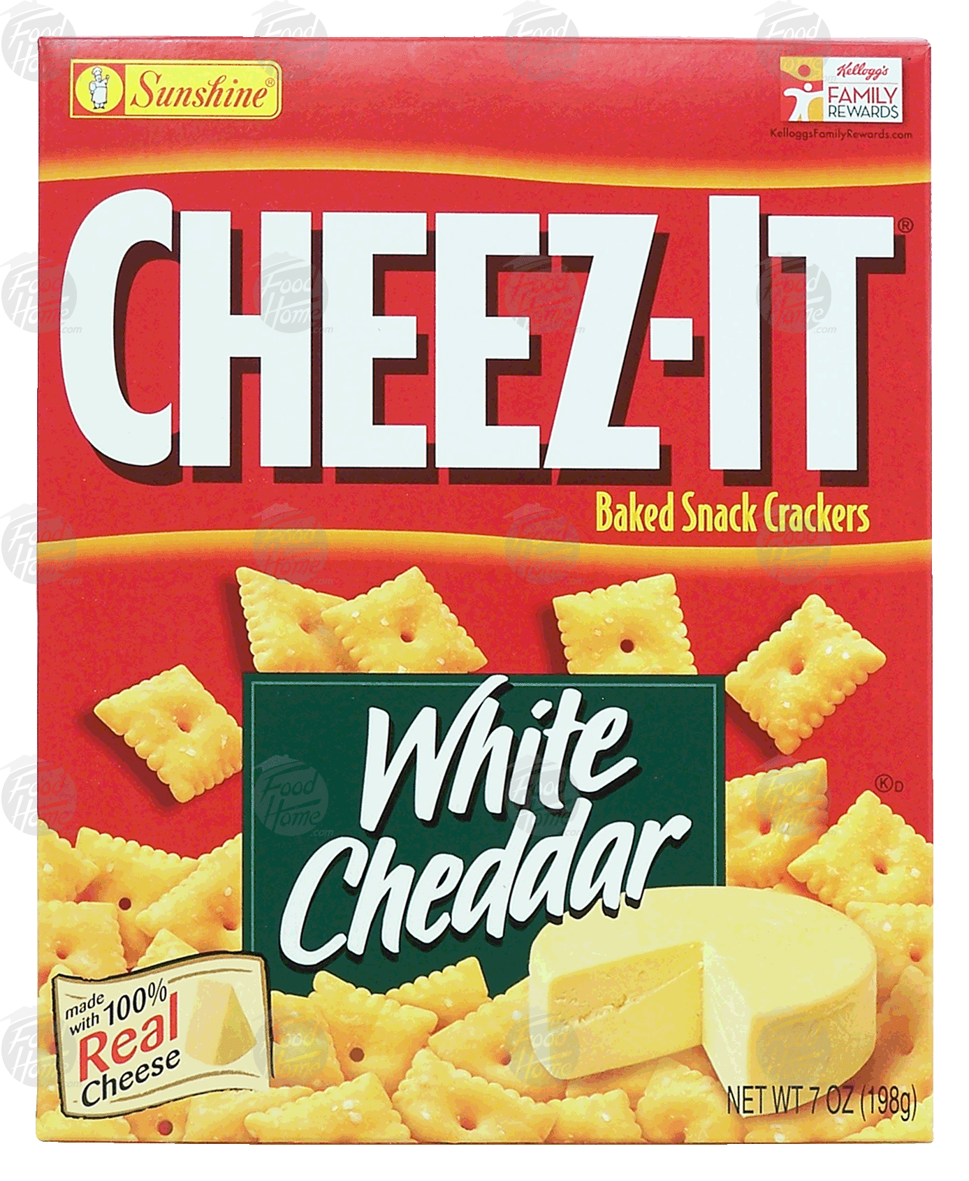 Sunshine Cheez-It white cheddar baked snack crackers Full-Size Picture